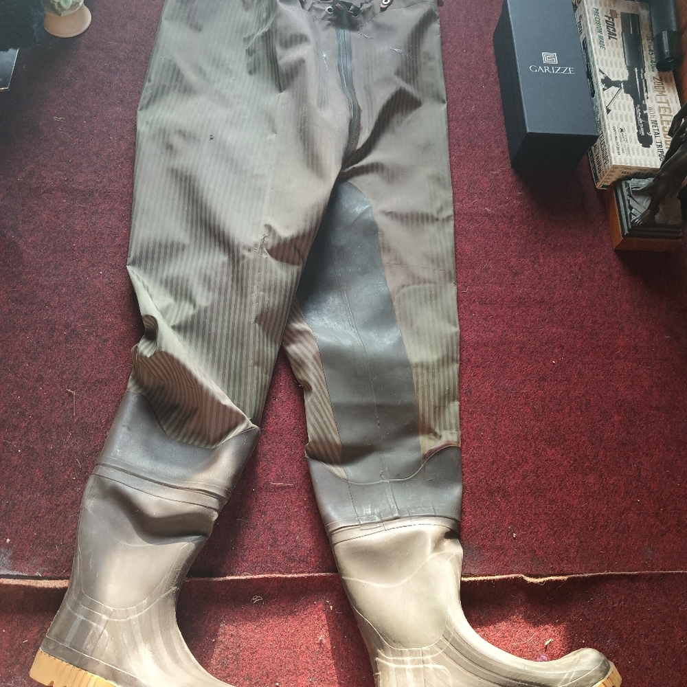 Green and Brown Waterproof Waders